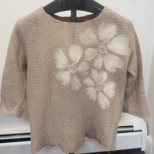Troubadour for Anthropologie Snow Blossom Sweater